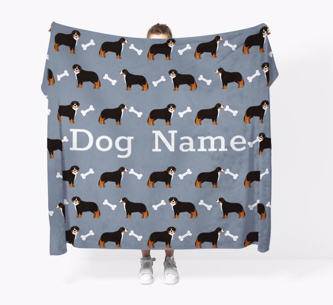 'Bone Pattern' - Personalized {breedFullName} Blanket